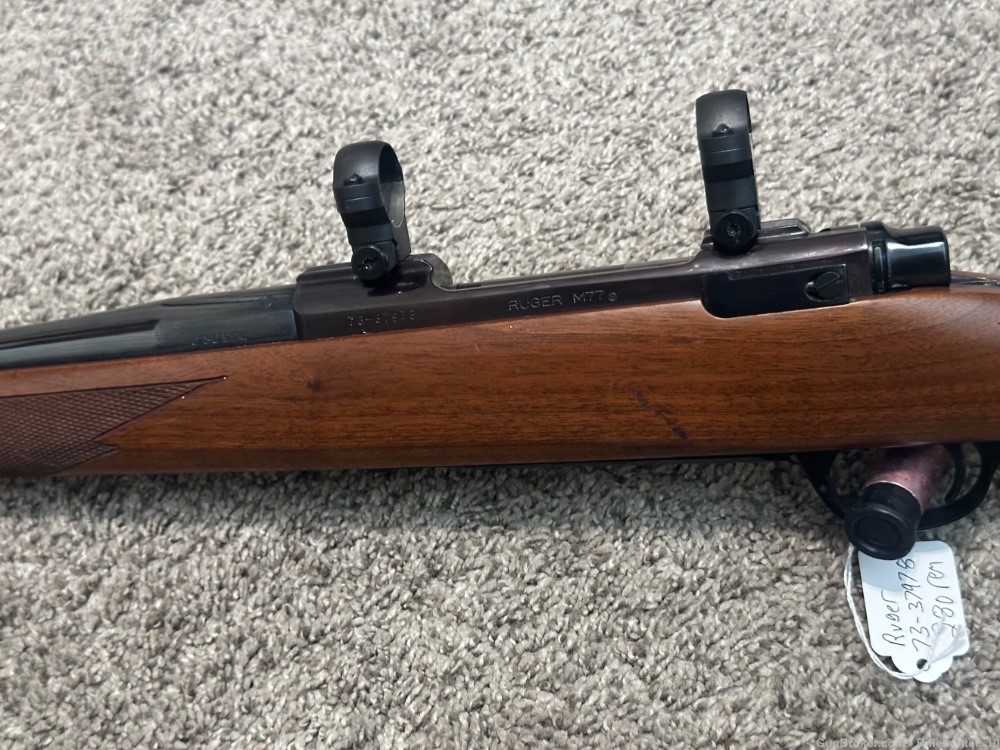 Ruger M77 tang safety 280 rem rare 1978 red butt pad -img-5