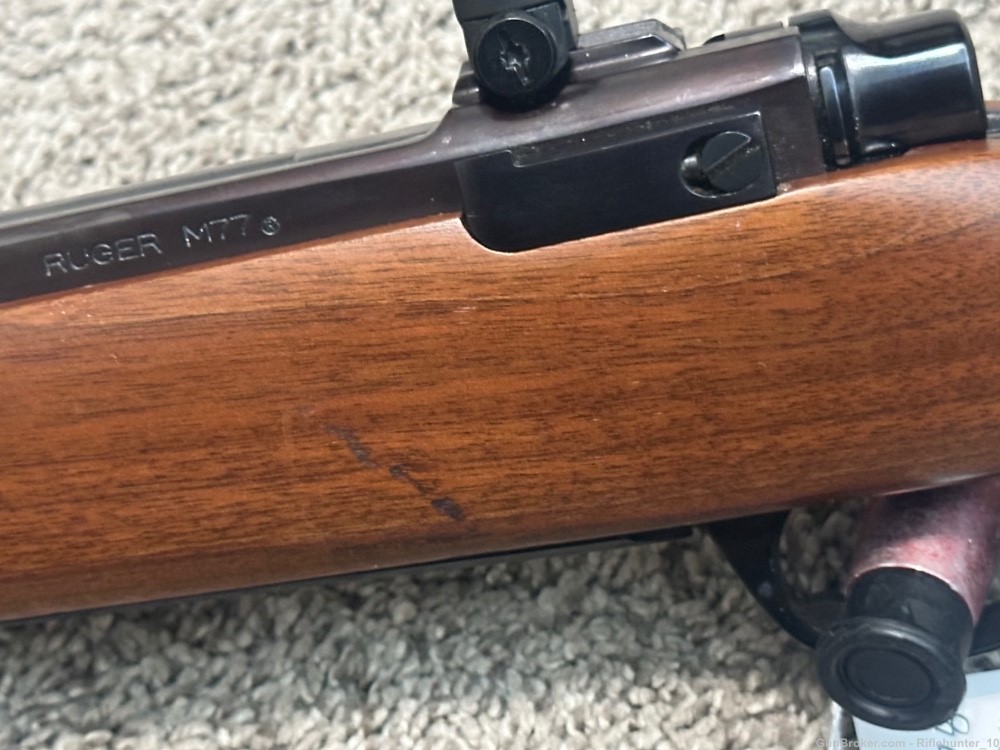 Ruger M77 tang safety 280 rem rare 1978 red butt pad -img-6