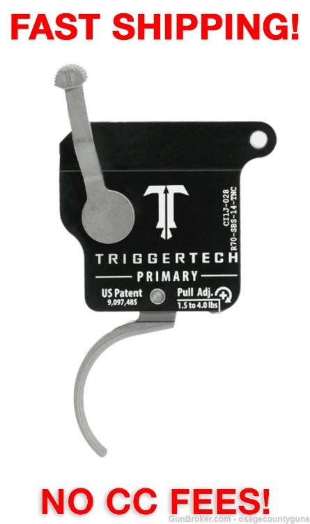 TriggerTech Rem 700 Primary Trigger RH Curved Lever-img-0