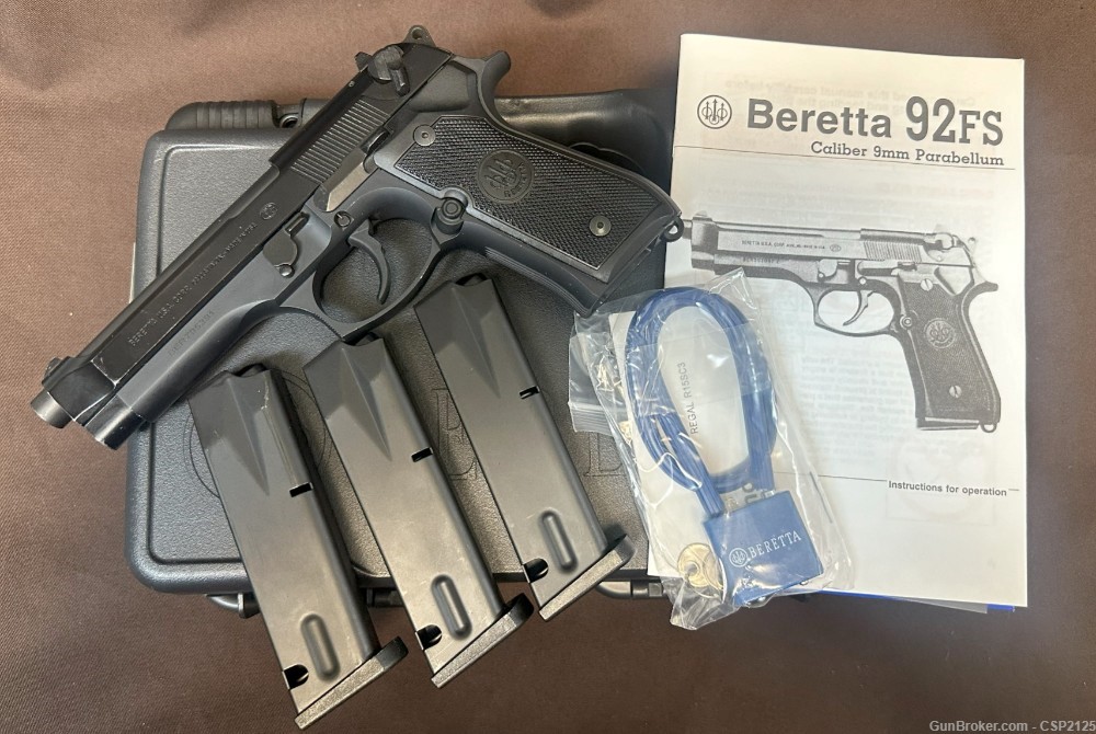 Beretta 92FS 9mm Pistol - Unfired-img-0