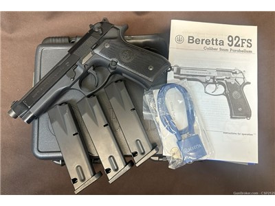 Beretta 92FS 9mm Pistol - Unfired
