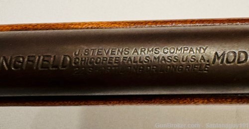 Stevens Springfield Model 15 Rifle  .22 S/L/LR Caliber, 22" Barrel-img-11