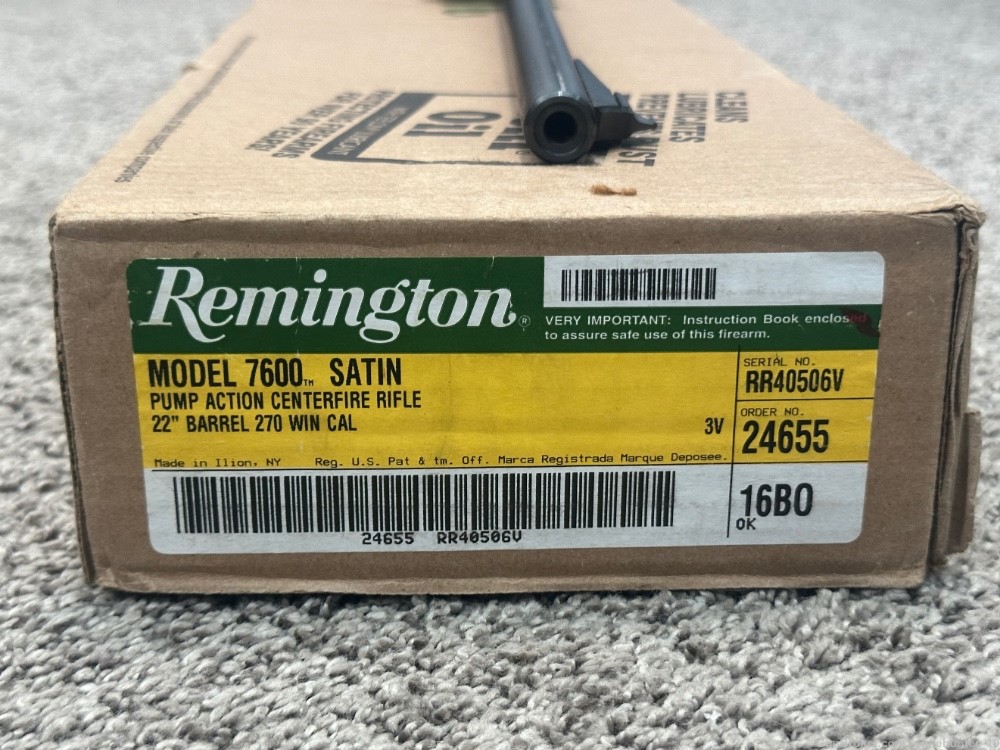 Remington model 7600 270 win LNIB 22” brl satin Cdl stock pump action -img-18