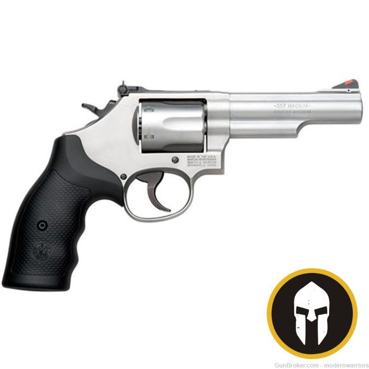 Smith & Wesson 66 Combat Magnum-4.25" Bbl (.357Mag) 6-Shot-Stainless/Black-img-0