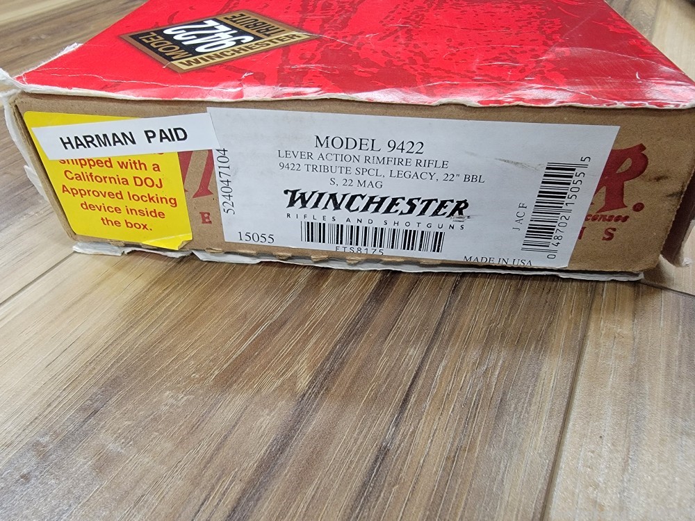 Winchester 9422 Tribute .22 Magnum - One of 9422 - Original Box Included-img-4