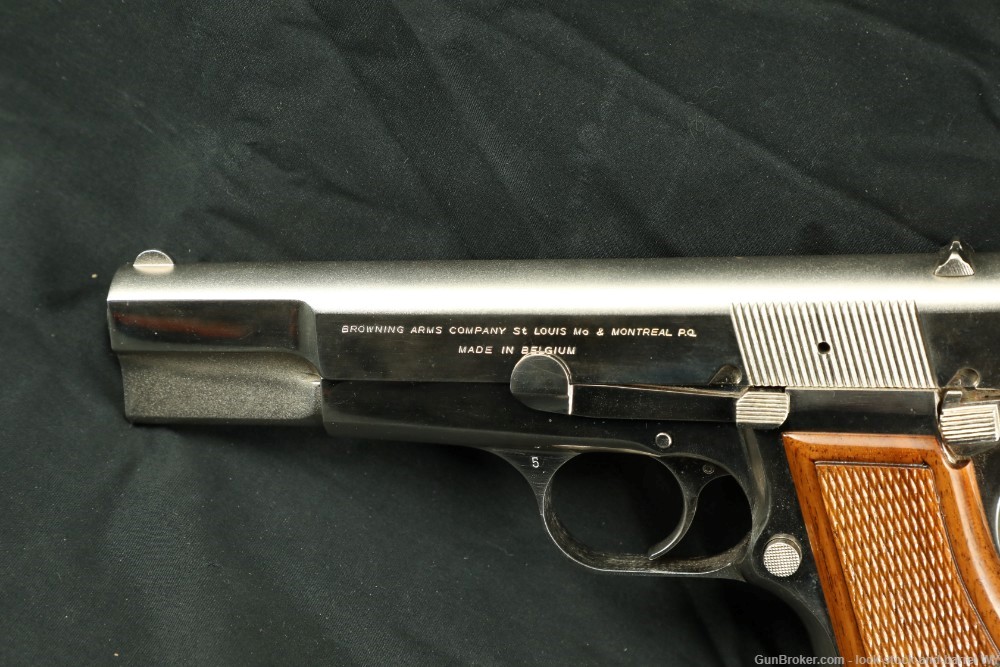 Browning Belgium FN Hi-Power 9mm Nickel 4.7” Semi-Auto Pistol MFD 1969 C&R-img-7