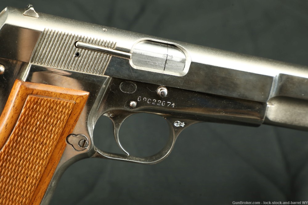 Browning Belgium FN Hi-Power 9mm Nickel 4.7” Semi-Auto Pistol MFD 1969 C&R-img-18