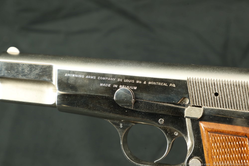 Browning Belgium FN Hi-Power 9mm Nickel 4.7” Semi-Auto Pistol MFD 1969 C&R-img-20