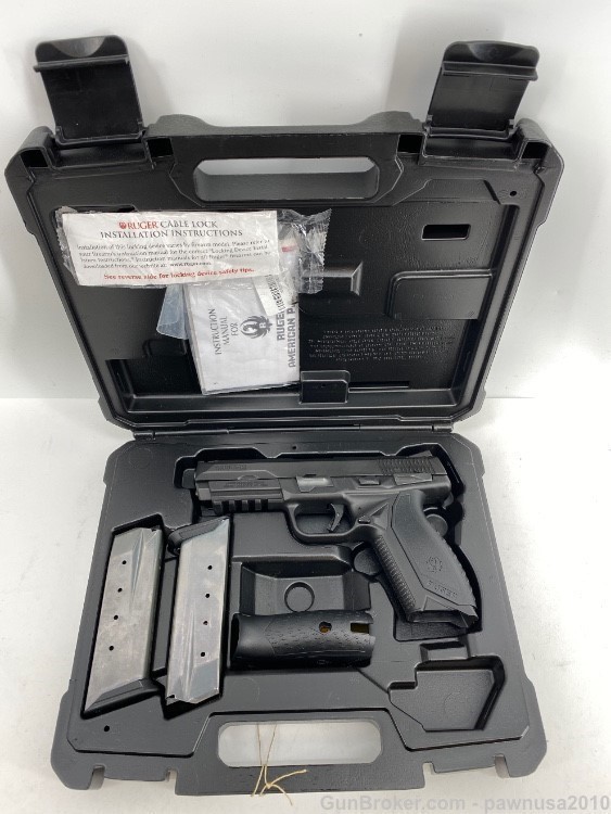 Ruger American Pistol .45Auto w/ 2 Magazines & Case-img-0