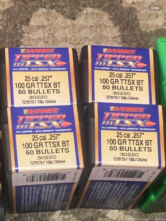 Barnes 25 cal .257 100 gr TTSX BT Bullets Lot of 200-img-0