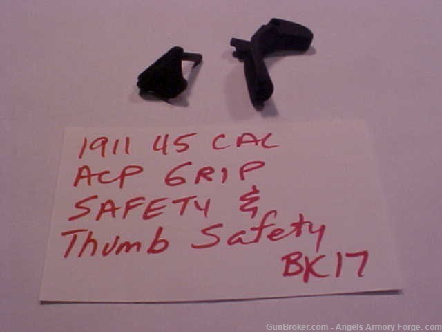 11/22 1911 45 ACP New Grip Safety & Thumb Safety-img-0
