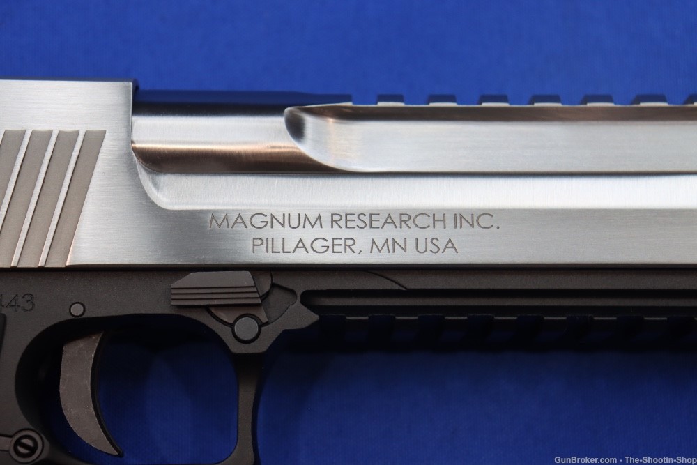 Magnum Research Desert Eagle DE50 Pistol 50AE 2-TONE Stainless Muzzle Brake-img-9