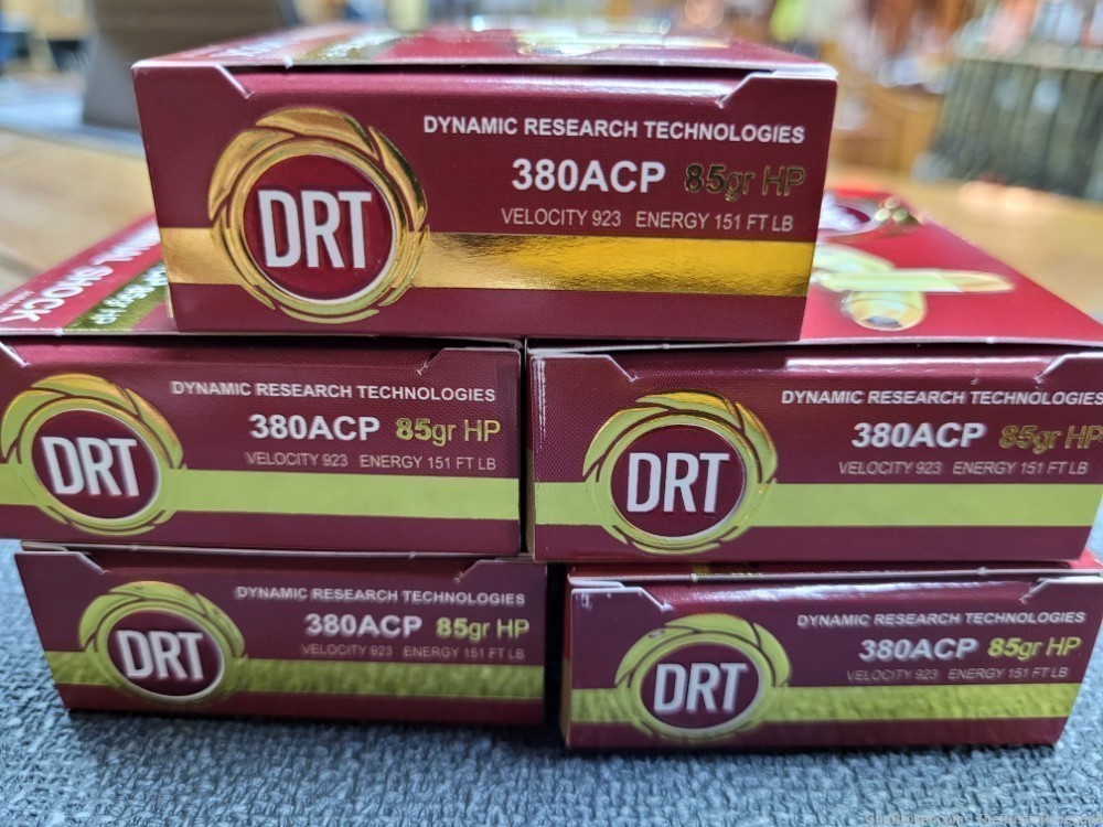 DRT .380 85GR HP 923FPS 100RD LOT-img-1