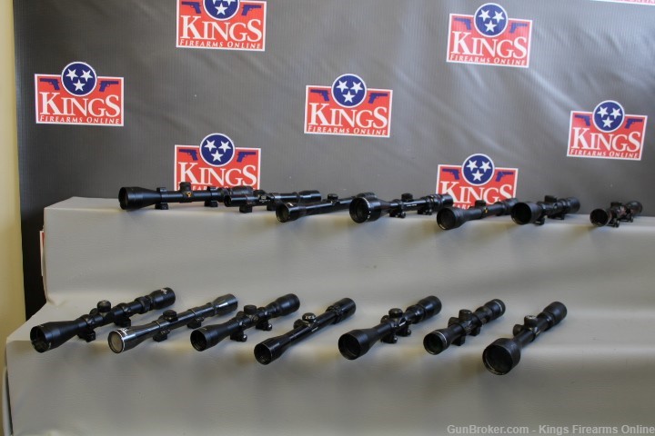 Lot of 14 Used Rifle Scopes Item F-img-0