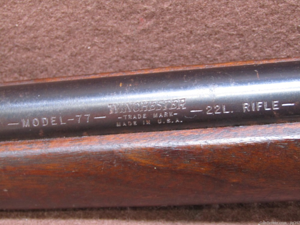 Winchester Model 77 22 LR Semi Auto Rifle 7 RD Mag Made 1955-1963 C&R Okay-img-16
