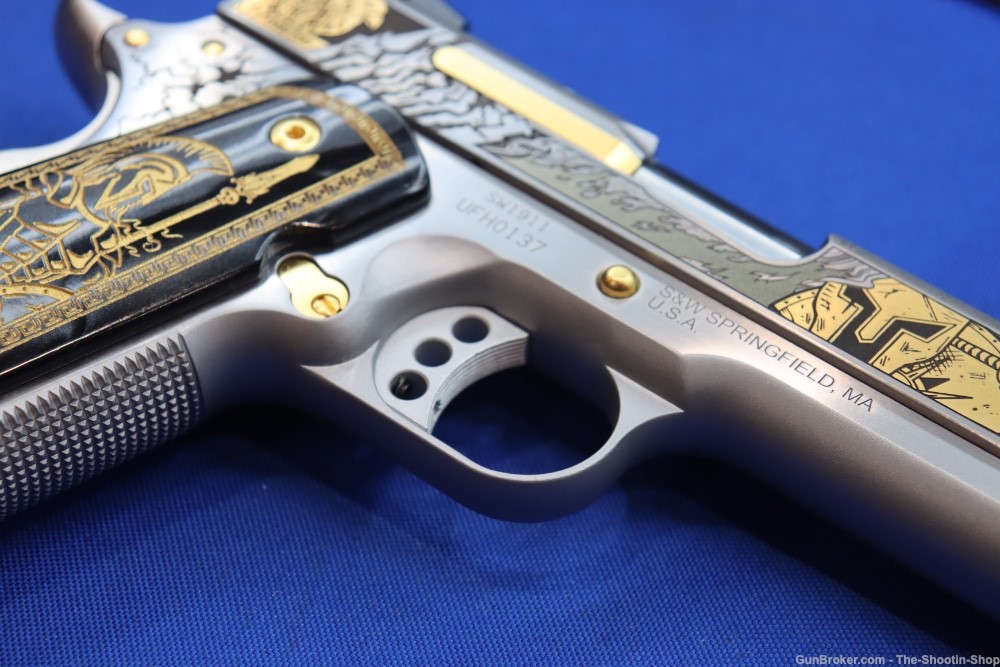 Smith & Wesson Model 1911 Pistol ARES Gods of Olympus Series ENGRAVED 45ACP-img-16