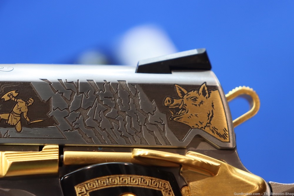 Smith & Wesson Model 1911 Pistol ARES Gods of Olympus Series ENGRAVED 45ACP-img-31