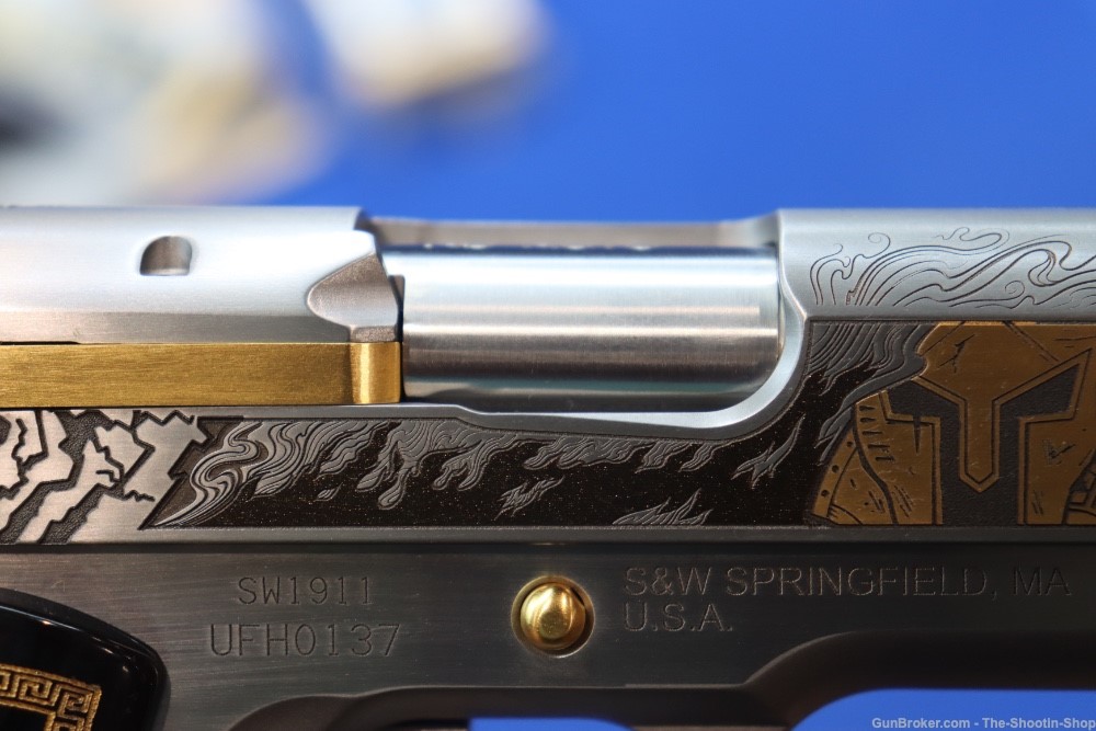 Smith & Wesson Model 1911 Pistol ARES Gods of Olympus Series ENGRAVED 45ACP-img-25
