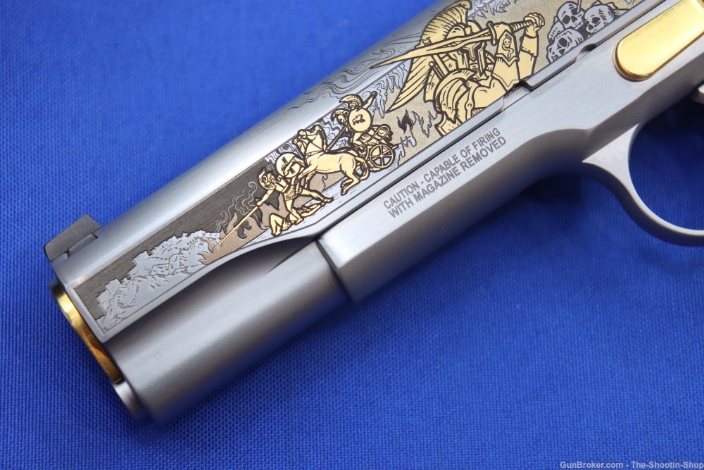 Smith & Wesson Model 1911 Pistol ARES Gods of Olympus Series ENGRAVED 45ACP-img-2
