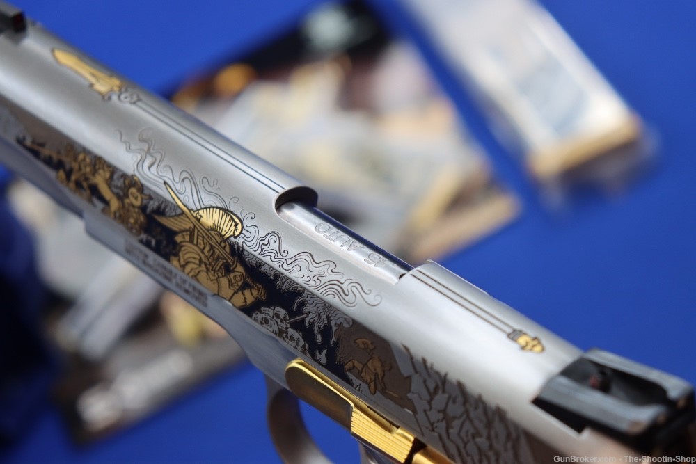 Smith & Wesson Model 1911 Pistol ARES Gods of Olympus Series ENGRAVED 45ACP-img-32