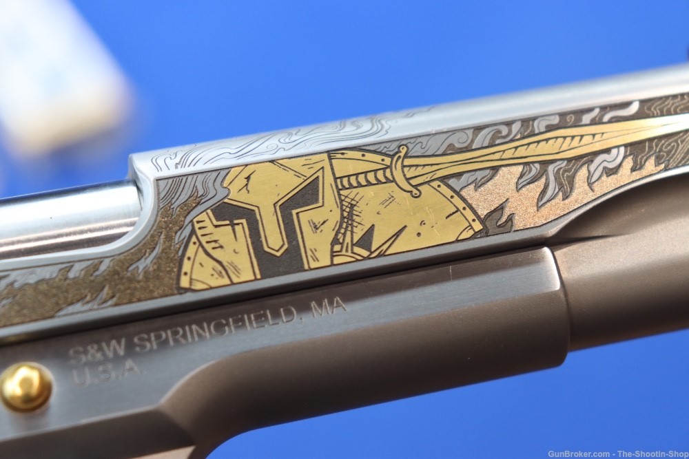 Smith & Wesson Model 1911 Pistol ARES Gods of Olympus Series ENGRAVED 45ACP-img-24