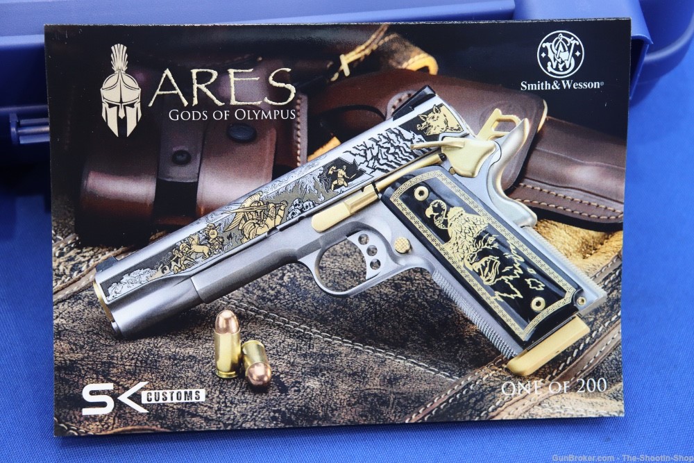 Smith & Wesson Model 1911 Pistol ARES Gods of Olympus Series ENGRAVED 45ACP-img-36