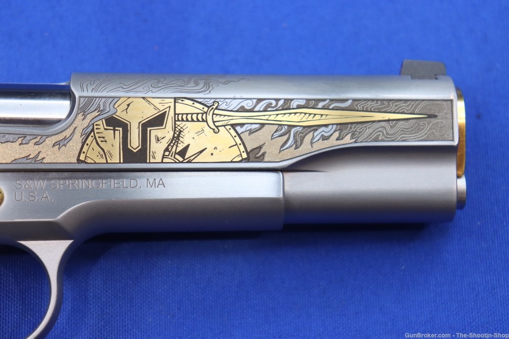 Smith & Wesson Model 1911 Pistol ARES Gods of Olympus Series ENGRAVED 45ACP-img-9
