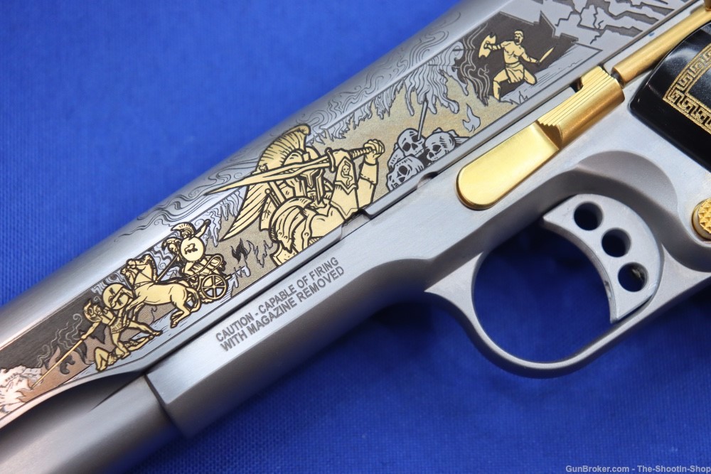 Smith & Wesson Model 1911 Pistol ARES Gods of Olympus Series ENGRAVED 45ACP-img-3