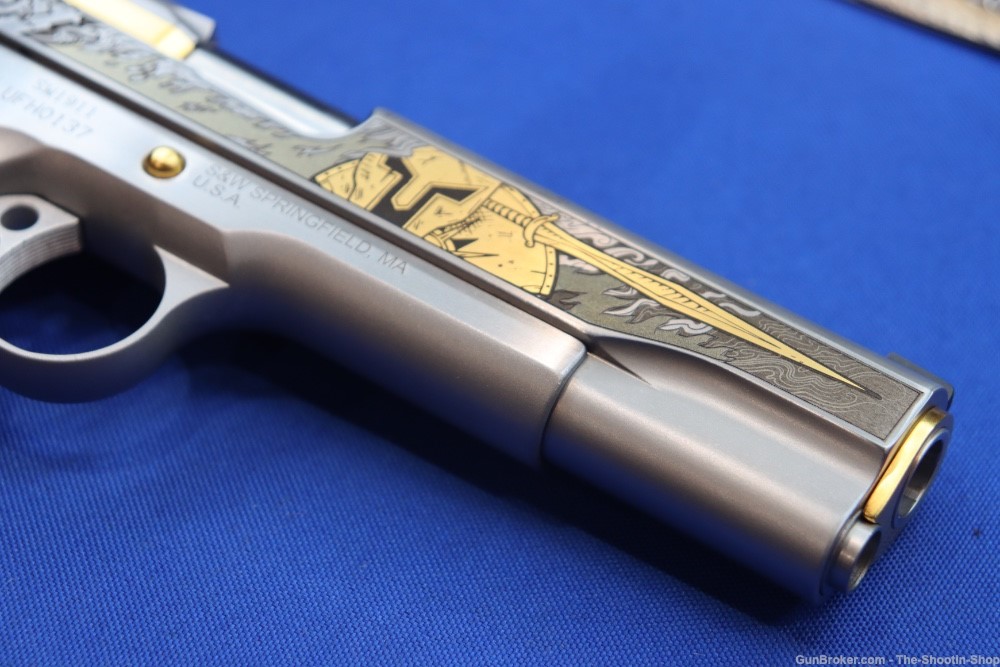 Smith & Wesson Model 1911 Pistol ARES Gods of Olympus Series ENGRAVED 45ACP-img-17