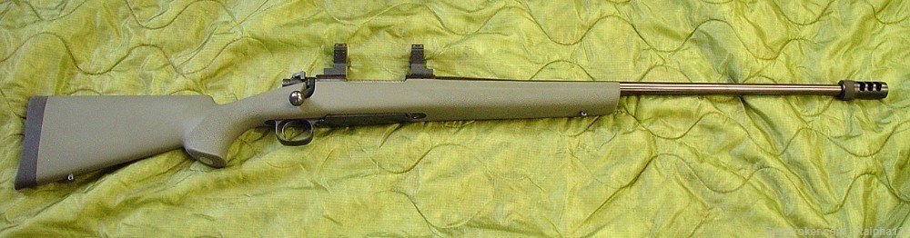 Winchester Model 70, .300 Win. mag, Hogue Stock, 26" Bbl. W/Muzzle Break-img-2