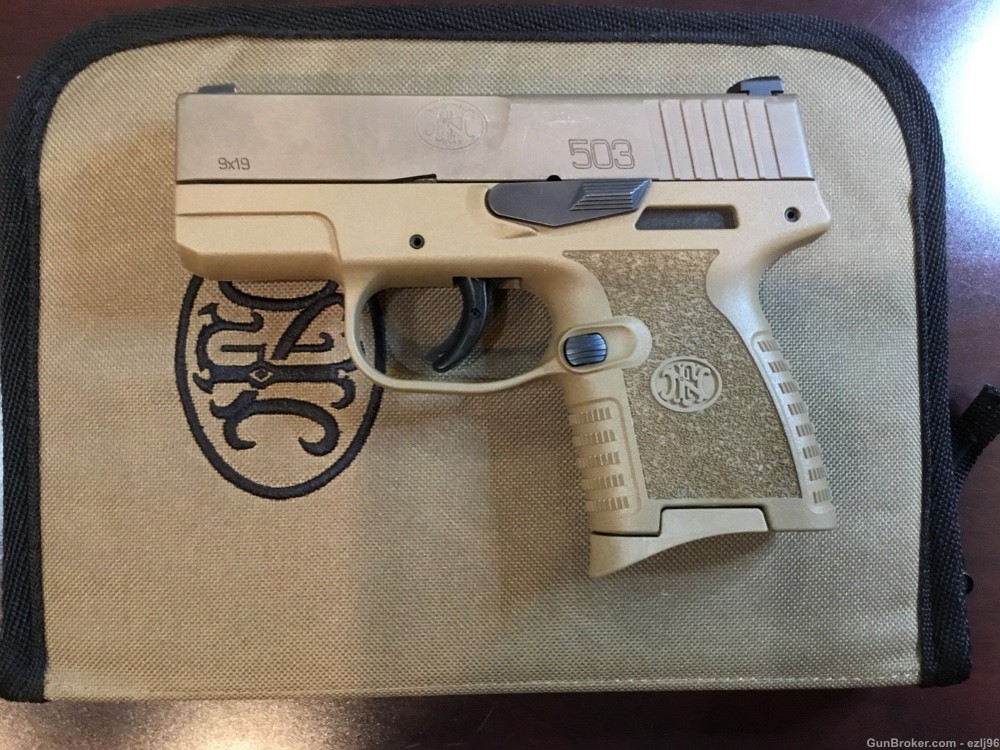 PENNY AUCTION FN 503 FDE 9MM WITH 6 MAGAZINES SOFT CASE-img-9