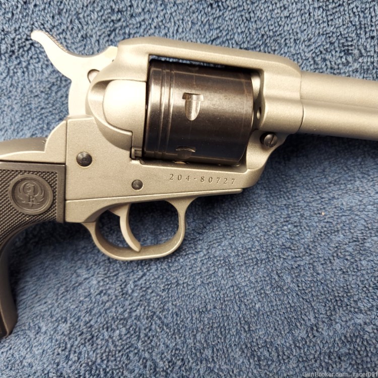 RUGER WRNAGLER SINGLE ACTION REVOLVER SILVER CERAKOTE .22LR 4-5/8" BBL-img-4