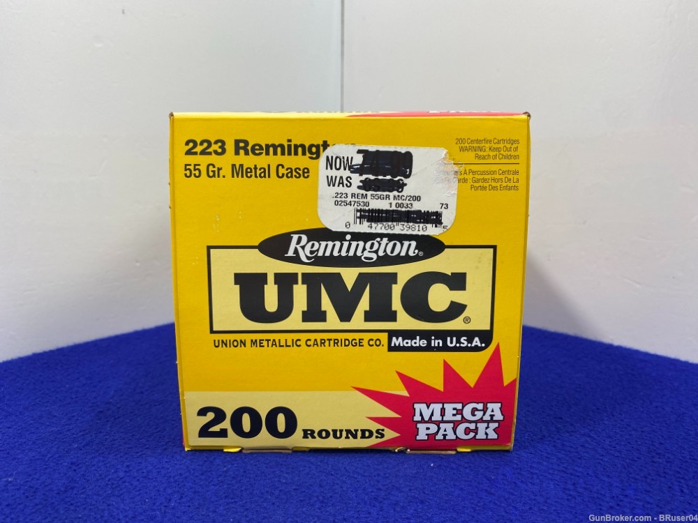 Remington-UMC .223 Rem 200Rd Mega-Pack *GREAT BULK RIFLE AMMO*-img-3
