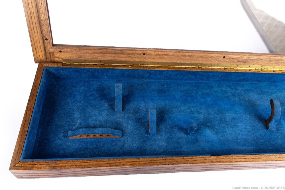 Winchester 94 & Colt Single Action Army Vintage Display Case RED OAK-img-4