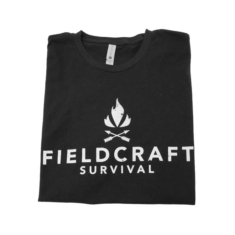FIELDCRAFT SURVIVAL Logo T-Shirt, Black, Size: L (FCS-10216)-img-6