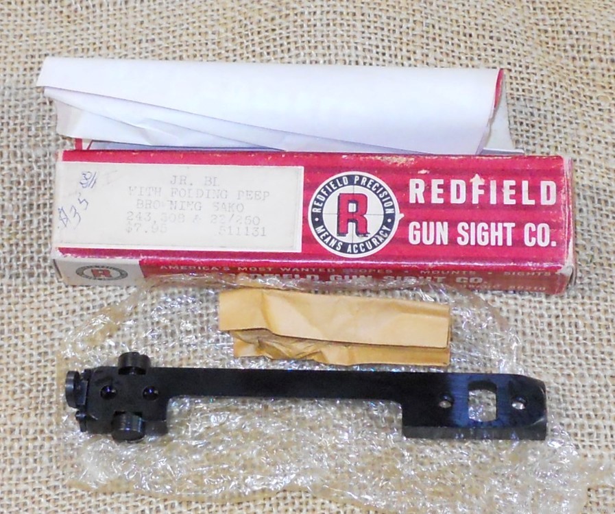Redfield Jr w/folding peep Browning/Sako 243,308,22-250 NEW-img-0