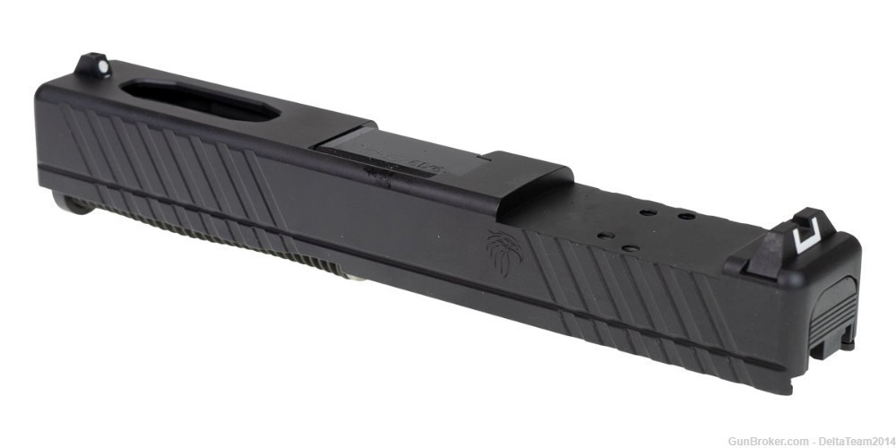 9mm Complete Slide Kit - Glock 19 Compatible - Combat Cut Slide - Assembled-img-2