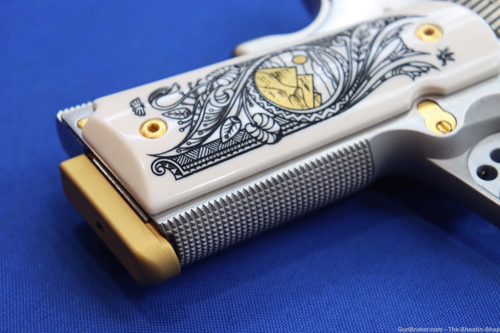 SMITH & WESSON Model 1911 Pistol ANUBIS GODS OF EGYPT GOLD ENGRAVED 45ACP-img-15