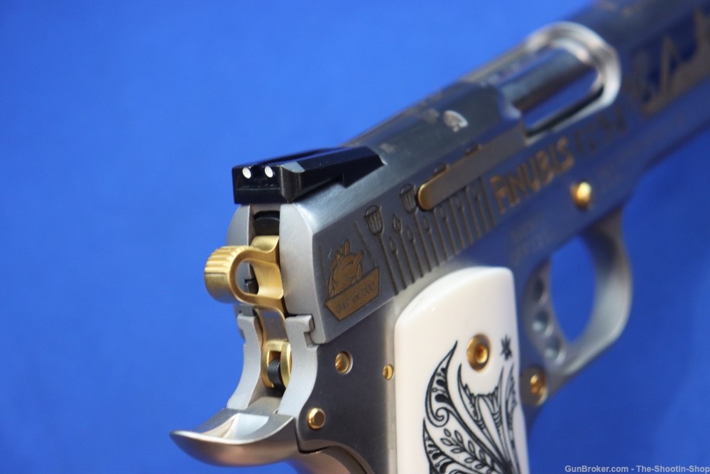 SMITH & WESSON Model 1911 Pistol ANUBIS GODS OF EGYPT GOLD ENGRAVED 45ACP-img-19