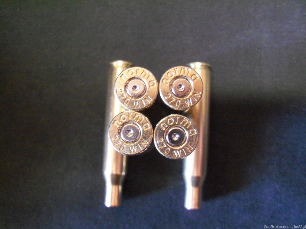 270 Win once fired brass (100ct Norma)-img-0