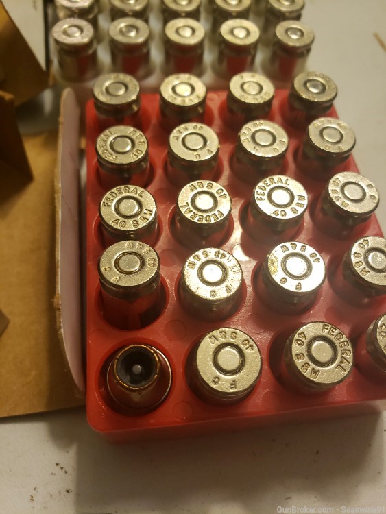 60 rds 3 boxes federal hydra shok personal defense .40 s+w ammo ammunition-img-3