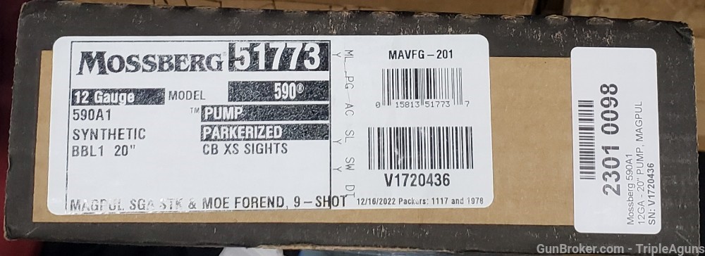 Mossberg 590A1 Magpul Edition 12ga 20in barrel XS sights 51773-img-22