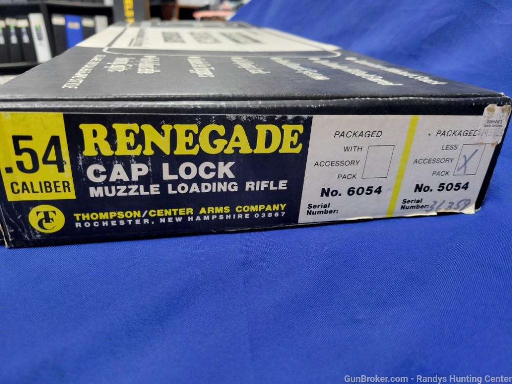 Thompson Center Renegade Cap Lock .54 Caliber Muzzleloader Rifle NEW-img-3