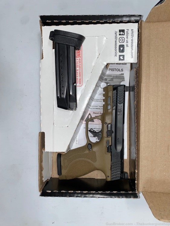 USED! SMITH & WESSON MODEL M&P9 2.0 FDE OPTICS READY 9MM $.01 PENNY AUCTION-img-3