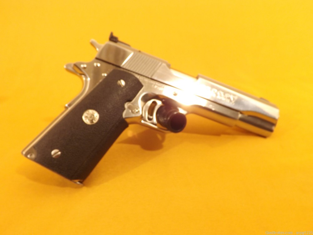 COLT GOLD CUP NATIONAL MATCH ENHANCED STAINLESS SERIES 80 .45ACP MFG 1991-img-5