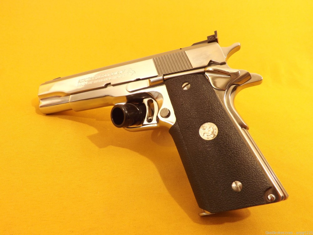 COLT GOLD CUP NATIONAL MATCH ENHANCED STAINLESS SERIES 80 .45ACP MFG 1991-img-3