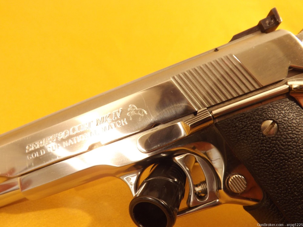 COLT GOLD CUP NATIONAL MATCH ENHANCED STAINLESS SERIES 80 .45ACP MFG 1991-img-4