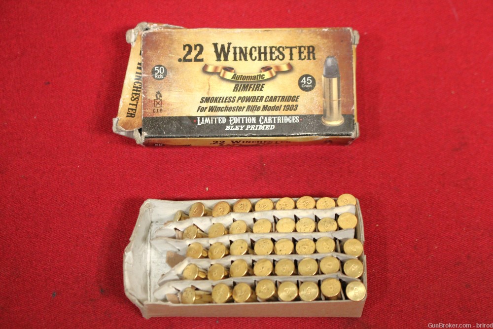 .22 Winchester Auto Rimfire Ammo - Model 1903 - Aguila - LRN - 41rds-img-0