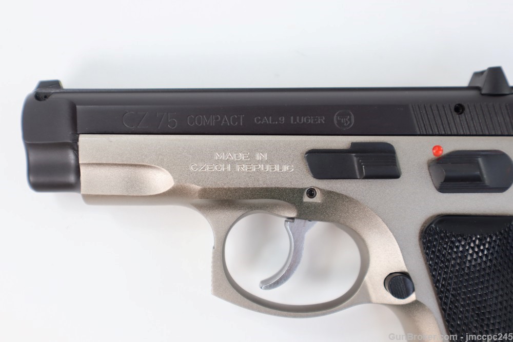 Rare Very Nice CZ-USA CZ 75 Compact Dual Tone 9mm Pistol W/ Original Box -img-10