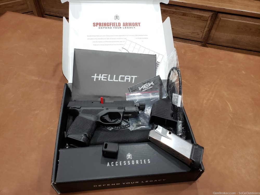 Springfield Hellcat RDP 3.8" Micro-Compact 9mm Manual Safety NO RESERVE-img-1